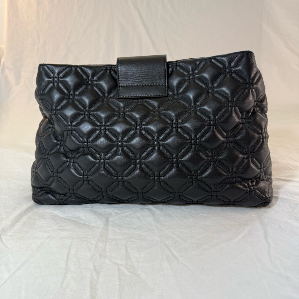 Kate Spade Astor Court Elena Black Quilted Shoulder Bag - Picture 2 of 11